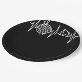 Assiettes En Carton Knit Crochet Knitter Cadeau Crochet mouton Knittin (Angle)