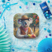 Assiettes En Carton Koala Apple Orchard (Fête)