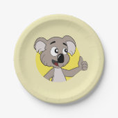 Assiettes En Carton Koala bear cartoon paper plates (Devant)