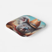 Assiettes En Carton Koala Cowboy (Angulaire)