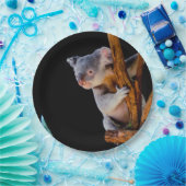 Assiettes En Carton Koala Cute en gris arbre (Fête)