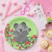 Assiettes En Carton Koala et Joey (Fête)