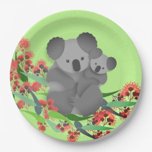 Assiettes En Carton Koala et Joey