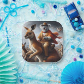 Assiettes En Carton Koala Kangaroo Rider (Fête)