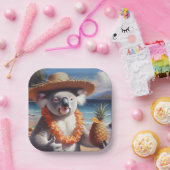 Assiettes En Carton Koala Luau (Fête)