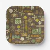 Assiettes En Carton Kona Coast Tiki Tropix (Recto)