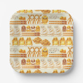 Assiettes En Carton Kowalski Bakery Rows of Traitements Motif (Recto)