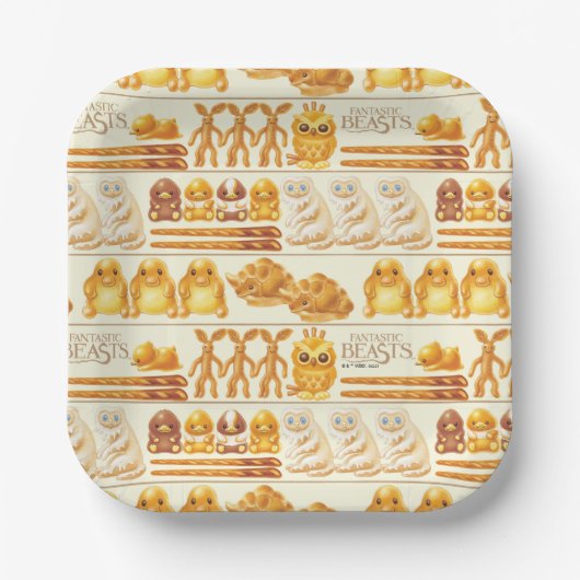 Assiettes En Carton Kowalski Bakery Rows of Traitements Motif (Recto)