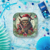 Assiettes En Carton Krampus de Noël (Fête)