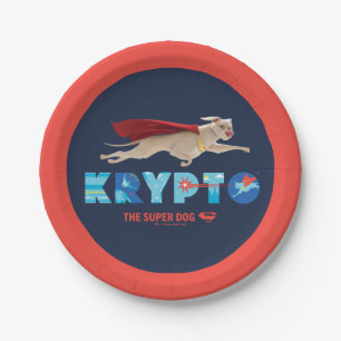 Assiettes En Carton Krypto Le Super Chien