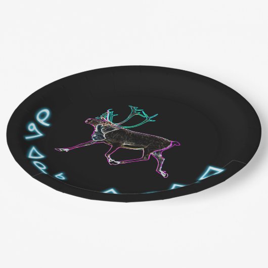 Assiettes En Carton Kuvianak Innovia - Caribou électrique (Angle)