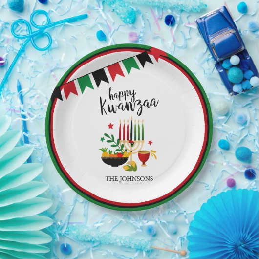 Assiettes En Carton Kwanzaa (Fête)