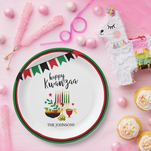 Assiettes En Carton Kwanzaa (Fête)