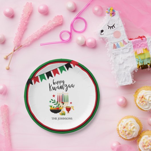 Assiettes En Carton Kwanzaa (Fête)