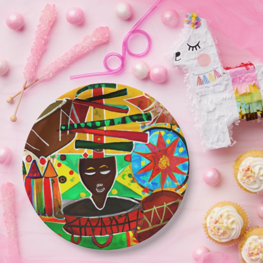 Assiettes En Carton Kwanzaa (Fête)