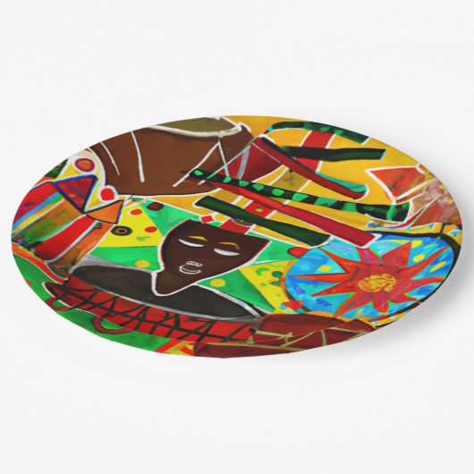 Assiettes En Carton Kwanzaa (Angle)
