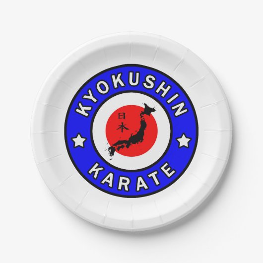 Assiettes En Carton Kyokushin Karate (Devant)