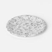 Assiettes En Carton La bande de champignon (Angle)