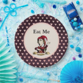 Assiettes En Carton La Bourgogne Mat Me Mad Hatter Alice au pays des m (Fête)