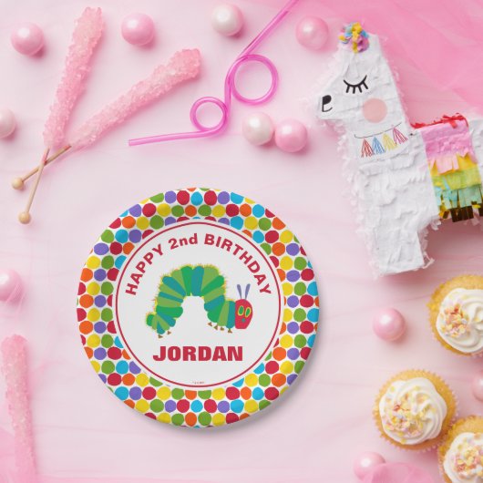 Assiettes En Carton La Caterpillar Très Affamée | Joyeux anniversaire (Fête)