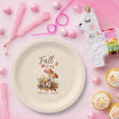 Assiettes En Carton La Chute Est Ma Couleur Favorite - Champignons (Fête)