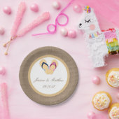 Assiettes En Carton La collection de mariage en toile de jute et sanda (Fête)