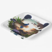 Assiettes En Carton "La commodité jetable : Explorer l'environnement (Angulaire)