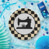 Assiettes En Carton la couture mignonne doit être vérifiée (Fête)