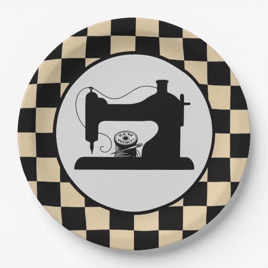 Assiettes En Carton la couture mignonne doit être vérifiée (Devant)