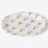 Assiettes En Carton La Crème de glace (Angle)
