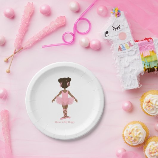 Assiettes En Carton La danse est mes plaques à papier heureuses (Fête)