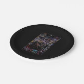 Assiettes En Carton La fête de la carte Tarot Lovers (Angle)