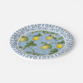 Assiettes En Carton La feuille d'Espalier de citronnier part de l'art (Angle)