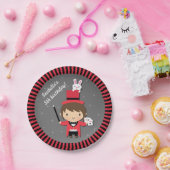 Assiettes En Carton La fille mignonne de magicien badine la fête (Fête)
