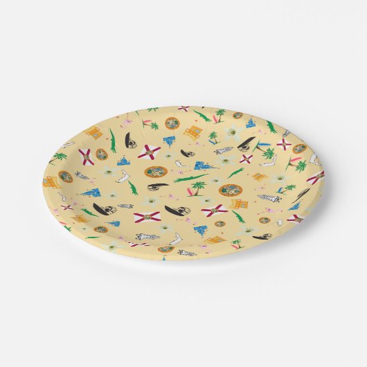 Assiettes En Carton La Floride les articles célèbres de Floride (Angle)