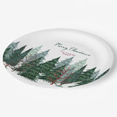 Assiettes En Carton La forêt des pins | Noël (Angle)