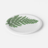Assiettes En Carton La fougère verte de la mousse (Angle)
