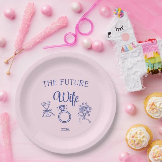 Assiettes En Carton La future épouse (Fête)