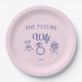 Assiettes En Carton La future épouse (Devant)