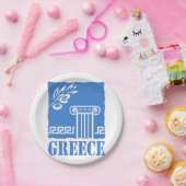 Assiettes En Carton La Grèce (Fête)