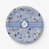 Assiettes En Carton La Grèce : articles célèbres du pays (Devant)