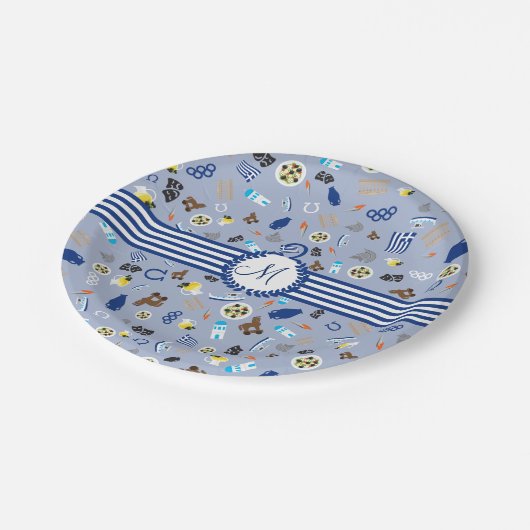 Assiettes En Carton La Grèce : articles célèbres du pays (Angle)