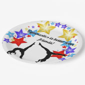 Assiettes En Carton La gymnastique est meilleure avec les amis (Angle)