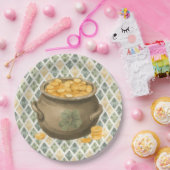 Assiettes En Carton La journée de la Saint-Patrick Pot de Rustique en (Fête)