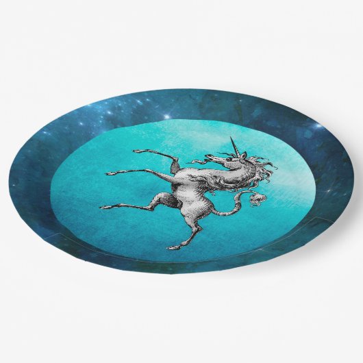 Assiettes En Carton La licorne à puces (Angle)