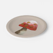 Assiettes En Carton La magie du Toadstool aux champignons rouges (Angle)