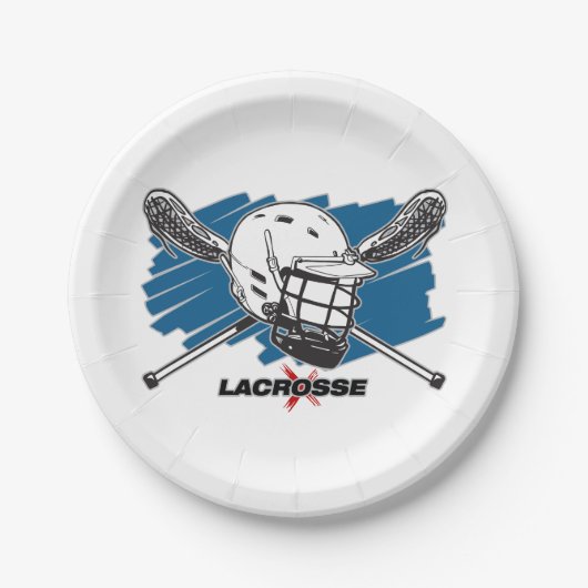 Assiettes En Carton La meilleure lacrosse (Devant)