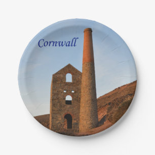 Assiettes En Carton La mine de pays de Poldark ruine les Cornouailles