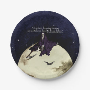 Assiettes En Carton La mortalité et la lune
