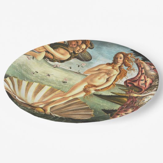Assiettes En Carton La Naissance De Vénus (Angle)